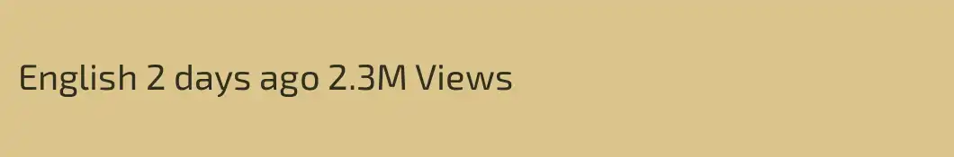 English 2 days ago 2.3M Views
